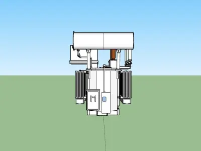 Electrical transformer 3D model