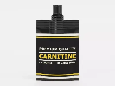 Carnitine Gel - Product Concept Packaging Low-poly 3D model