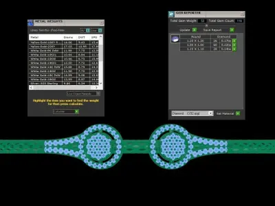 Diamond Look Light Bracelet 3D print model