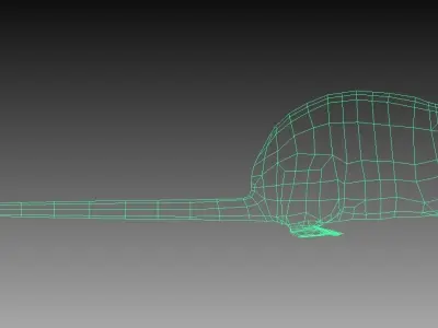 Rat Rigged and Animated Low-poly 3D model