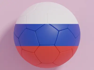 Flag Soccer Ball Collection 5 3D model