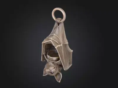 Candle Holder Low-poly 3D model