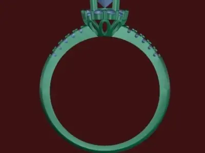 woman ring1456 Free 3D model