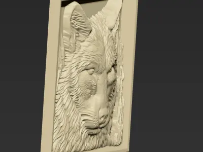 Wolf Head A20 3D print model