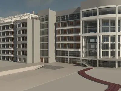 Rest Home Revit Design Project 2017 3D model