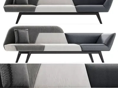 Sofa TAO 3d model Low-poly 3D model