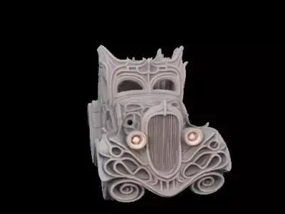 Gaudi Gothic Roofless Car 3D print model