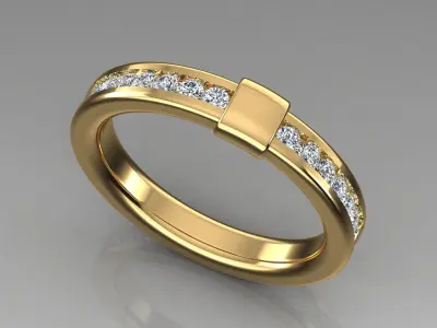 Band Ring 3D print model 131