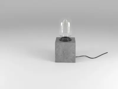 concrete lamp 3D model
