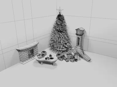 Holiday assets 3D model