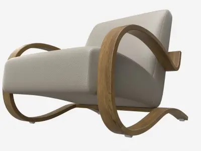 Leather Lounge Chair 3D model buy