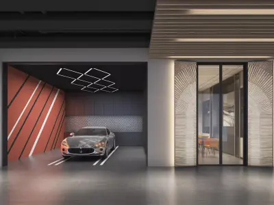 car park 3D model
