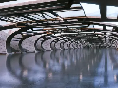 Vehicle Rendering Scene - Architectural Background - V1U7 3D model