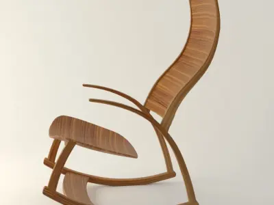 Reed hansuld Chair Low-poly 3D model