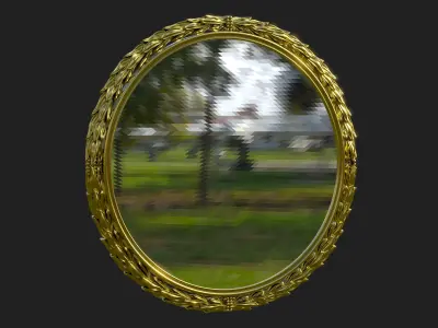 Mirror CNC and Render 3D model