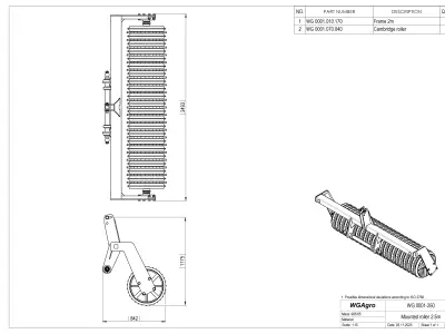 WG 0001 - Complete range of 18 mounted multipurpose roller 3D model