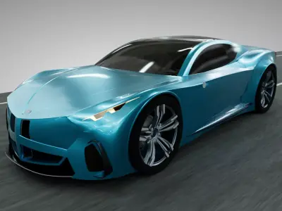 Tratos Coupe Concept Car 3D model