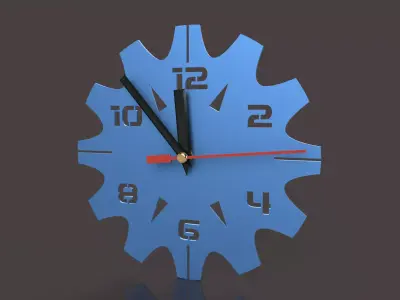 wall clock gear 3D print model