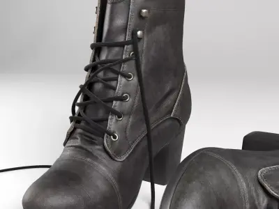 Female boots Diesel 3D model