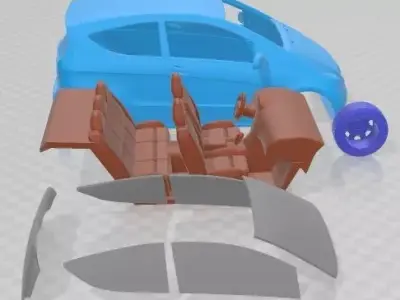 Mercedes A Class Coupe 2009 Printable Car 3D print model