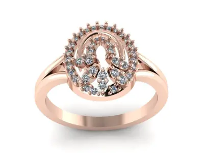 Jewelry Diamond Ring 3D Print Model  3D print model purchase