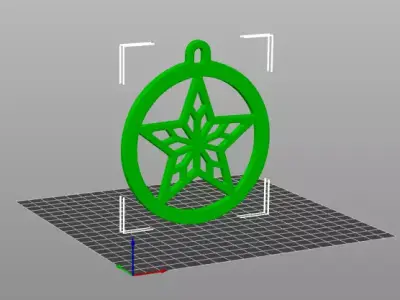 Star Christmas Ornament 3D print model