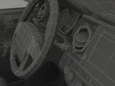 Generic Pickup Rigged 3D model