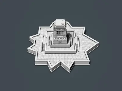Pedestal of the Statue of Liberty RoZ 3D print model