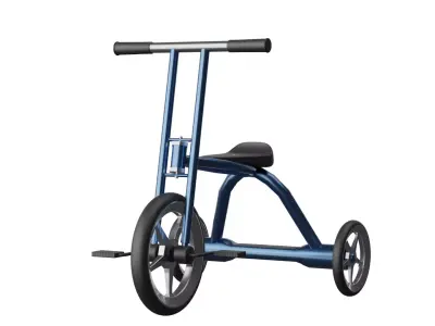 tricycle Low-poly 3D model