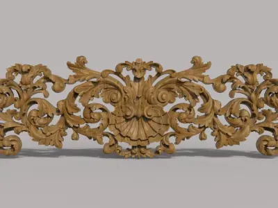 Furniture wood carving file stl for 3D print model TE55 3D print model