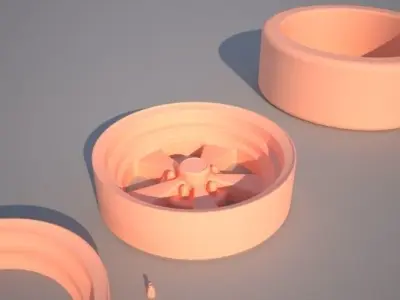 cragar s-s car wheel printable 3D print model