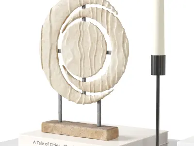 Decorative set 09 3D model buy