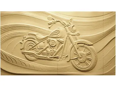 modern panel wall decor set relief stl mural CNC 158 3D model