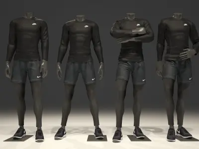 Man mannequin Nike pack 1 3D model
