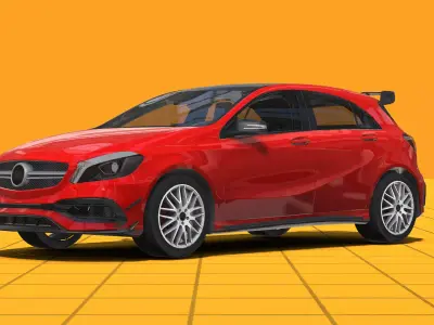 Cars Pack with Interior - Low Poly Low-poly 3D model