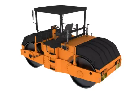 Road Roller Machine 3D model