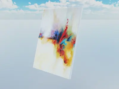 Painting Abstract Free low-poly 3D model