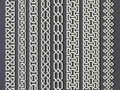 46 Celtic Trim Patterns 3D model
