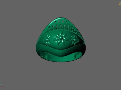 Plain Ring Women Ready STL 3DM Models Womens Rings 3D models 3D print model 35