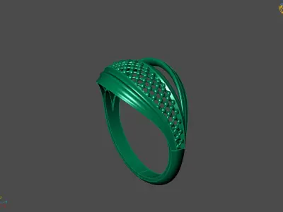 Plain Ring Women Ready STL 3DM Models Womens Rings 3D models 3D print model 14