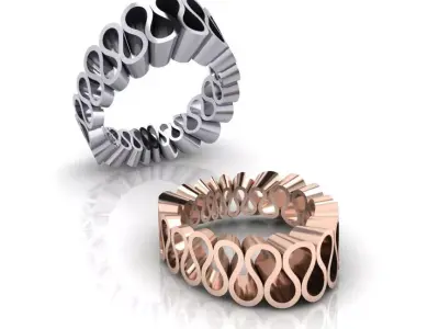 free gold ring free Free 3D print model