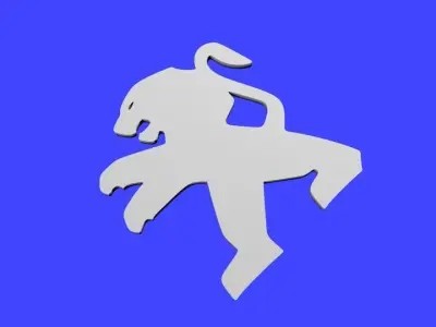 peugeot LOGO 3D model