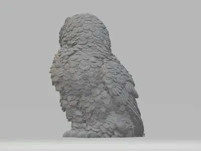 Little Owl 3D Model 3D print model
