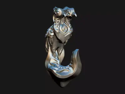 Double-Headed Bird Pendant 3D print model