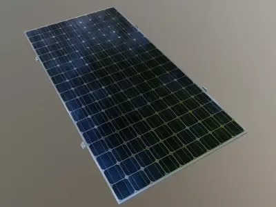 10-Solar Panel 550Wp 2278x1134x35mm 3D model