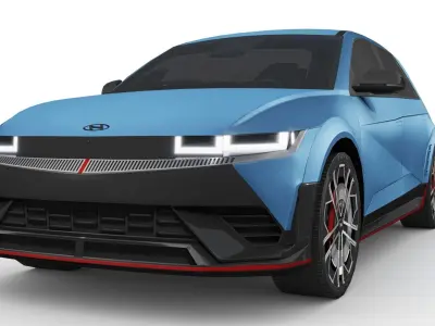 Hyundai Ioniq 5 N 2024 Low-poly 3D model