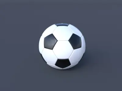 Soccer Ball 3D model 2