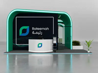 booth  3D model purchase
