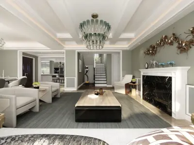  Living room  Interior 3D model
