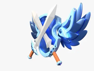 Platinum Tier 3D Illustration 3D model